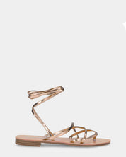 CRESSIDA - sandali bassi con cordini champagne