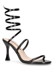 DONNIE - sandali neri con tacco con spirale