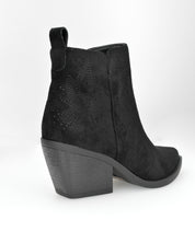 YARYNA - stivaletti neri alla caviglia con dettagli camperos