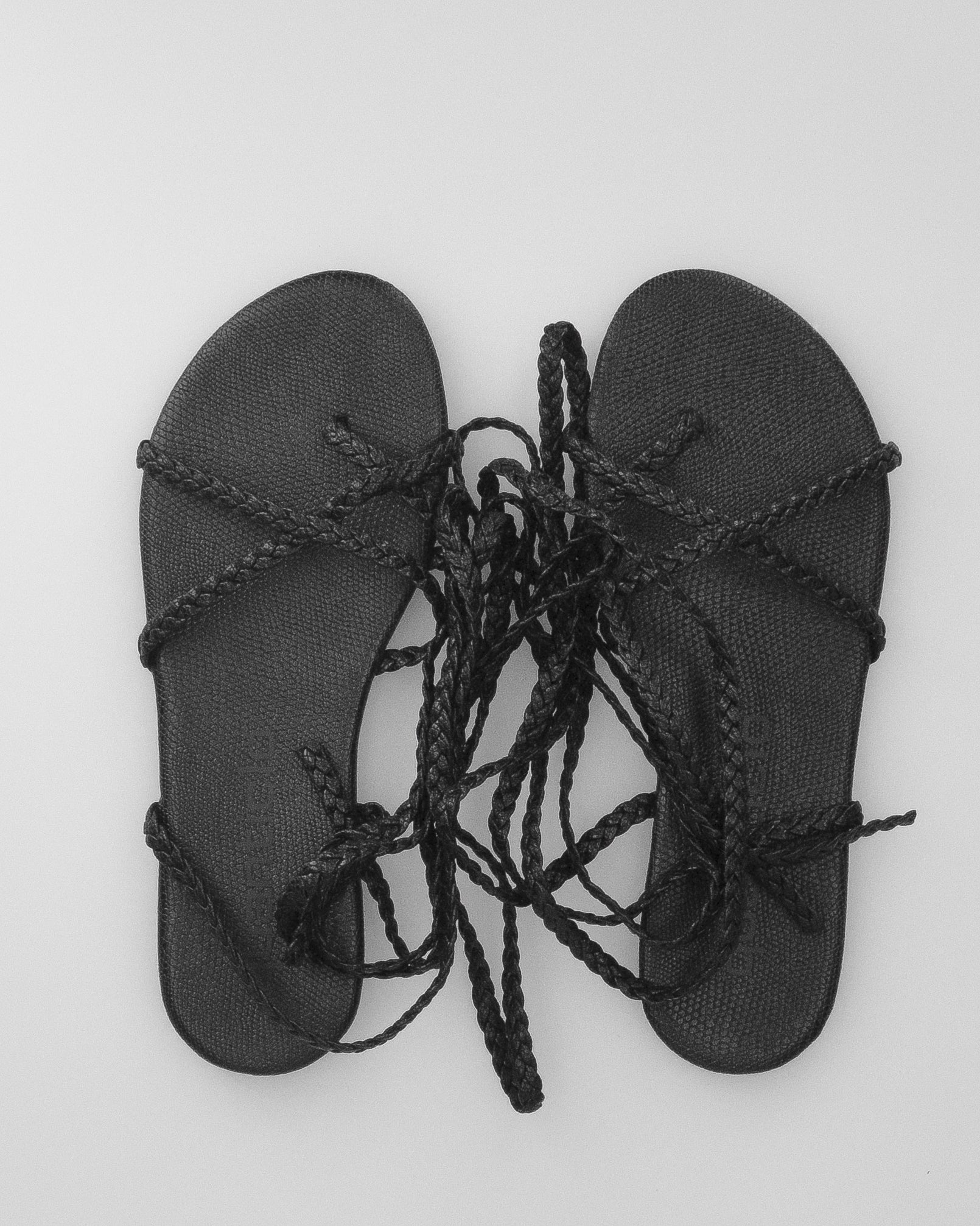 PAOLA - sandali flat con soletta in trama pitonata