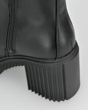 CORALINE - stivaletti neri con banda elastica e cerniera laterale