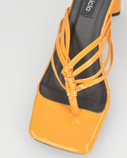 JANNA - sandali arancioni con sandalo squadrato