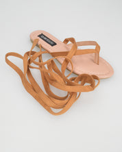 SABA - sandali infradito con lacci da legare lungo la gamba