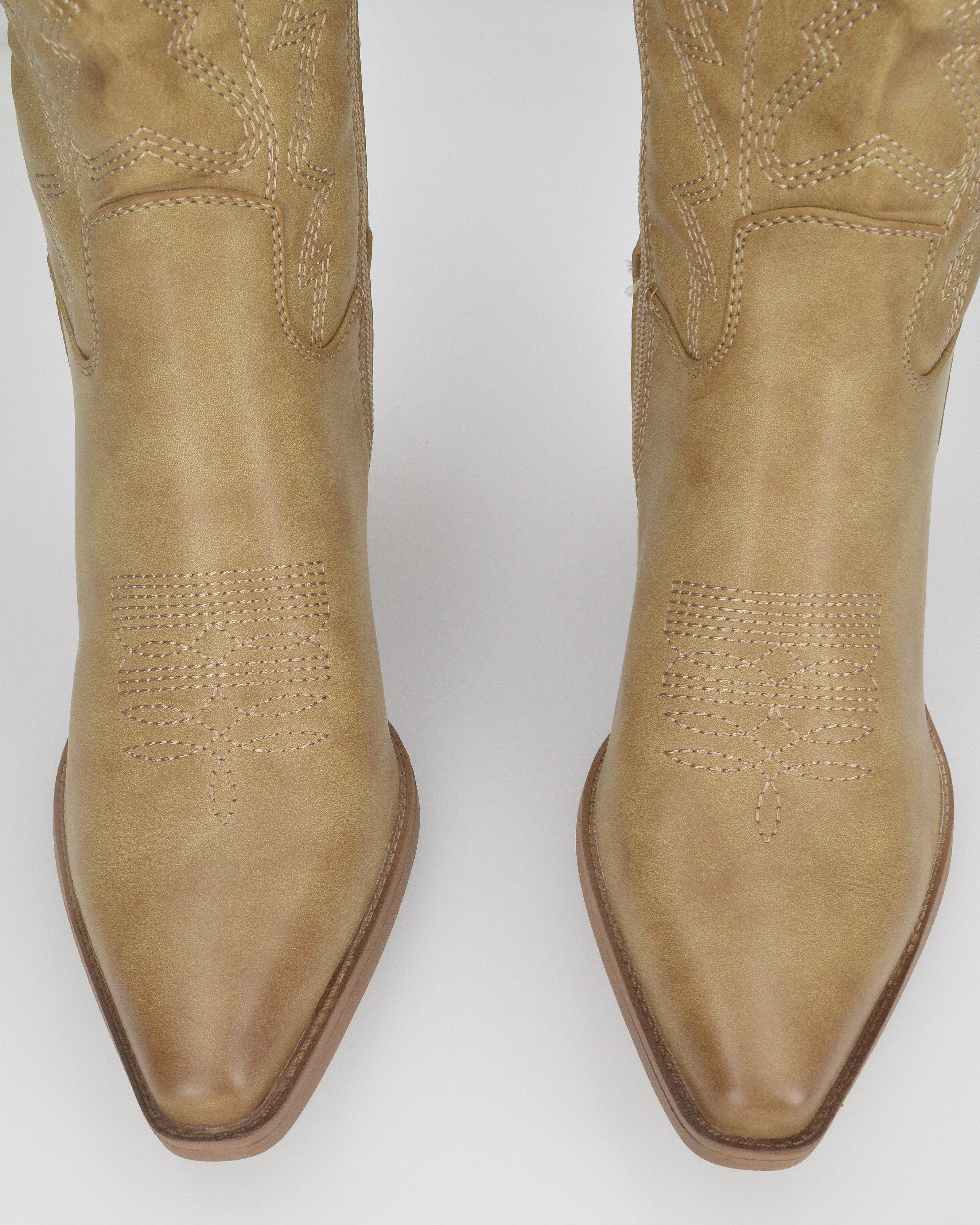 FIONA - camperos khaki in materiale lucido con chiusura zip