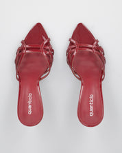 ISOLA - sandali bordaux effetto vernice con tacco a spillo