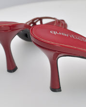 ISOLA - sandali bordaux effetto vernice con tacco a spillo