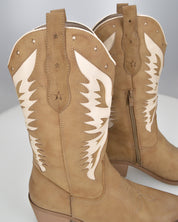 IRENE - camperos beige con disegni beige chiari