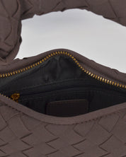 GIANNA - borsetta marrone a mano con tasca interna