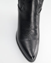 VITA - camperos neri traforati sul gambale con cerniera laterale