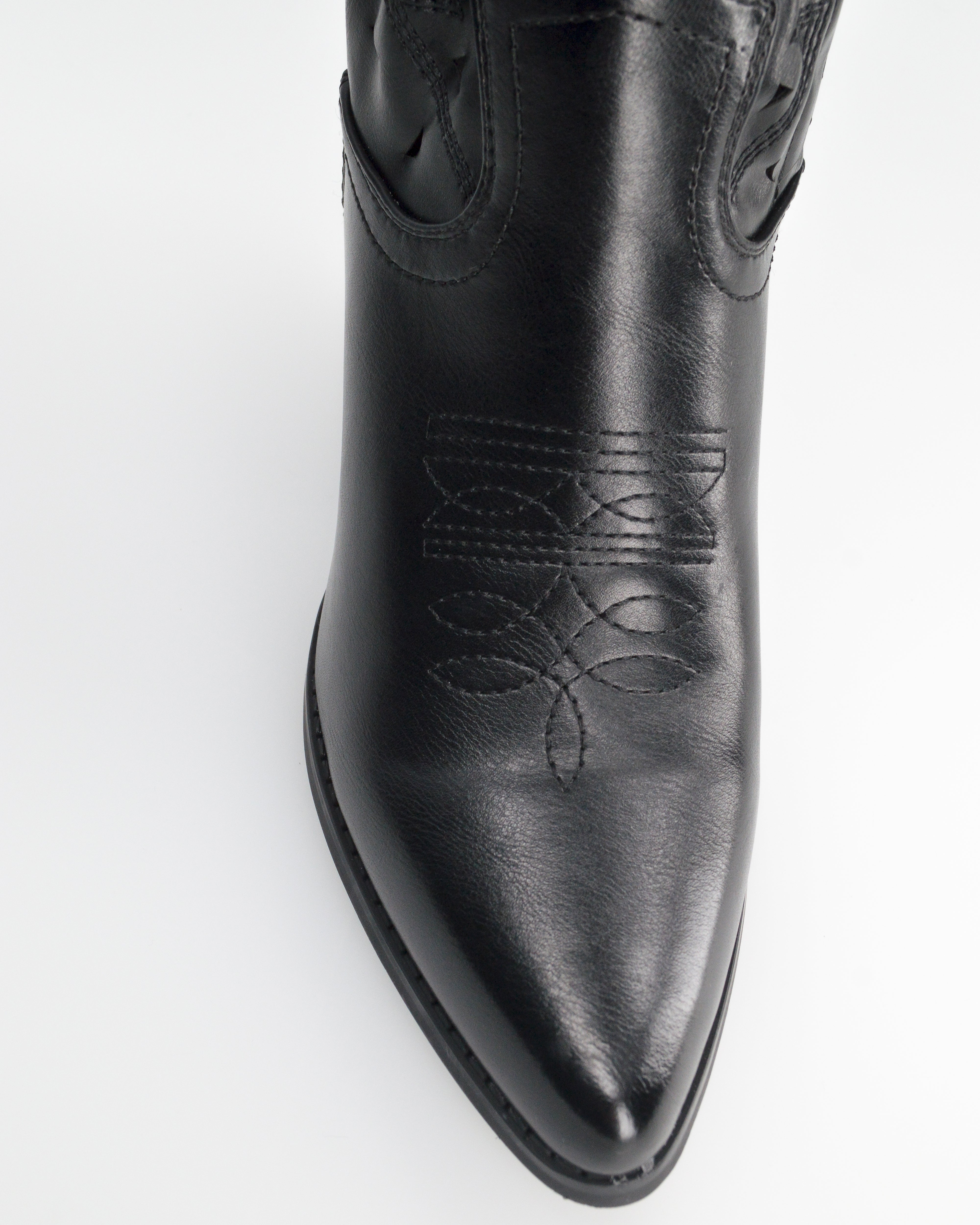 VITA - camperos neri traforati sul gambale con cerniera laterale