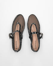 HAZEL - ballerine nere a rete
