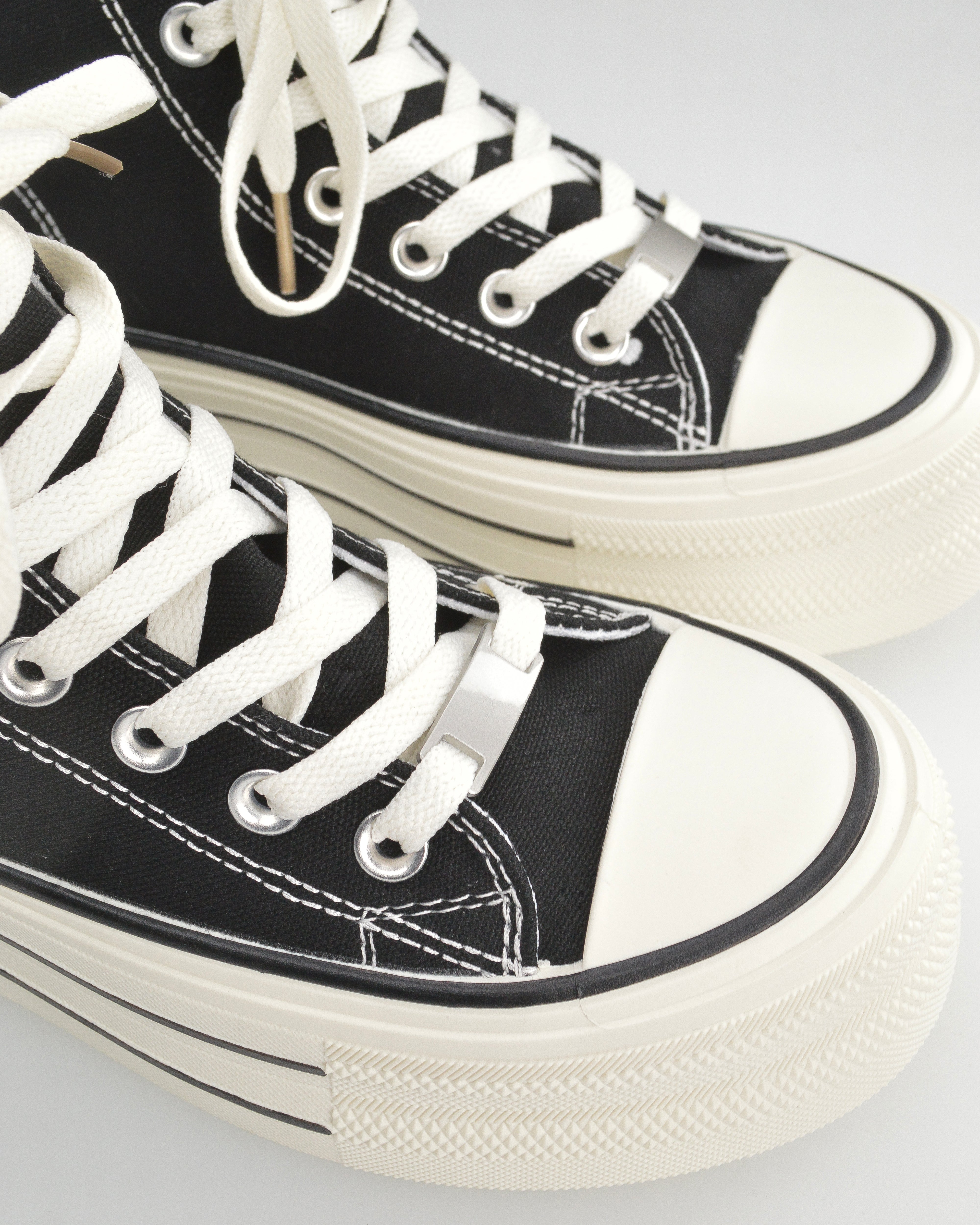 FEDRA - scarpe basse nere con lacci