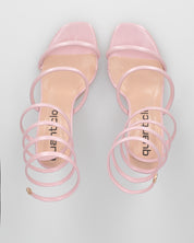 DONNIE - sandali rosa con tacco con spirale