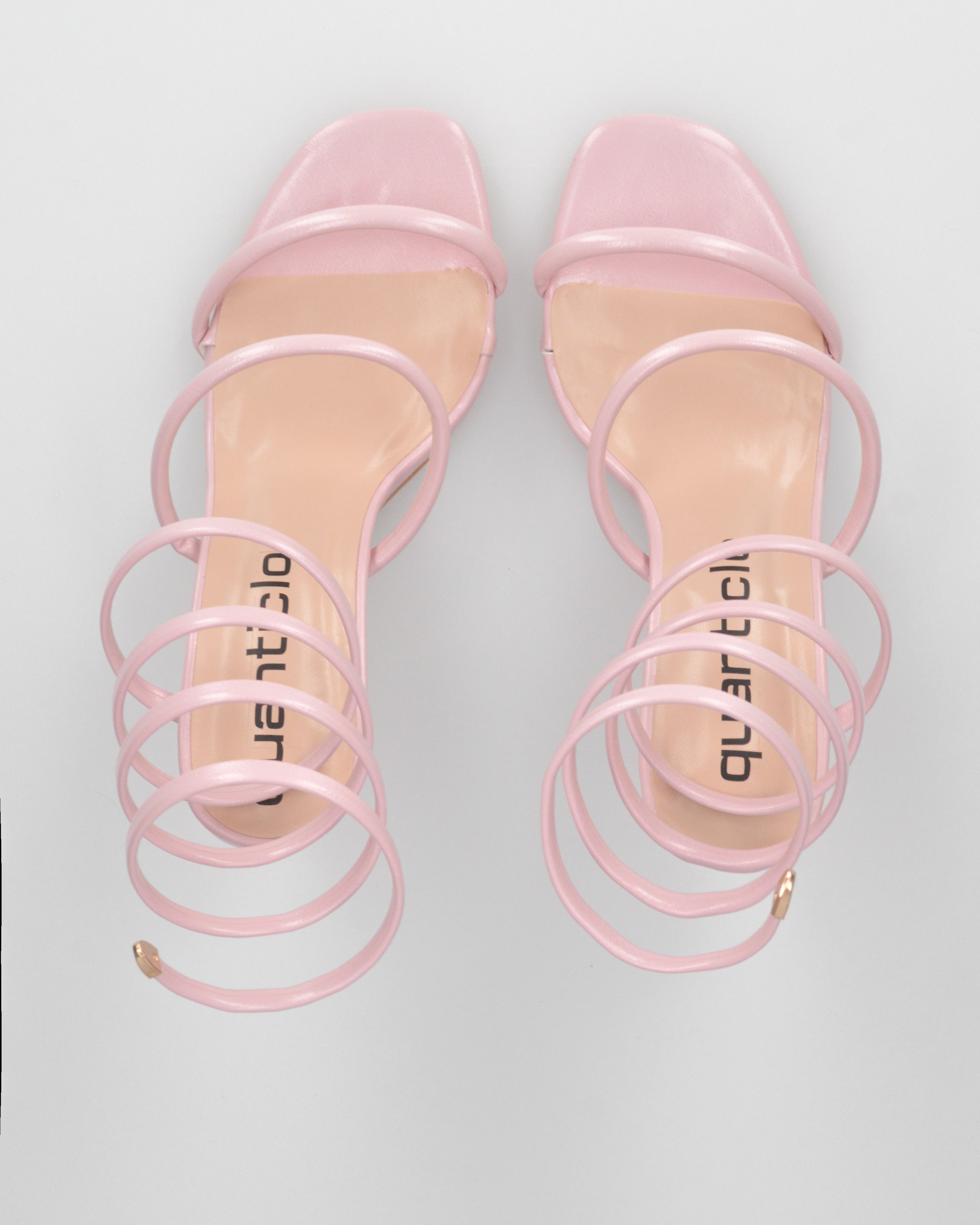 DONNIE - sandali rosa con tacco con spirale