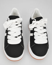 MARGARET - sneakers nere con suola e dettagli bianchi