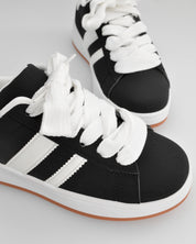 MARGARET - sneakers nere con suola e dettagli bianchi