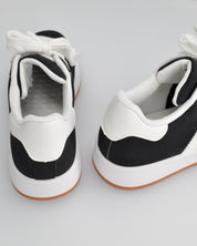 MARGARET - sneakers nere con suola e dettagli bianchi