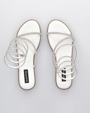 HANNA - sandali flat bianchi con spirale