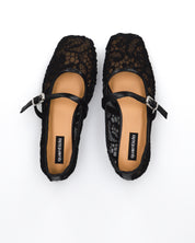 ETTA - décolleté neri traforati con soletta beige