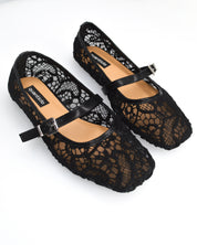 ETTA - décolleté neri traforati con soletta beige
