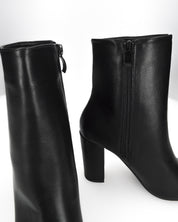 OLIVIA - stivaletti con cerniera in PU nero