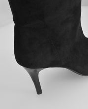 CLOH - stivali alti neri con punta open-toe