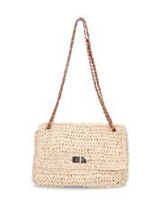 DUA - borsa in paglia intrecciata beige