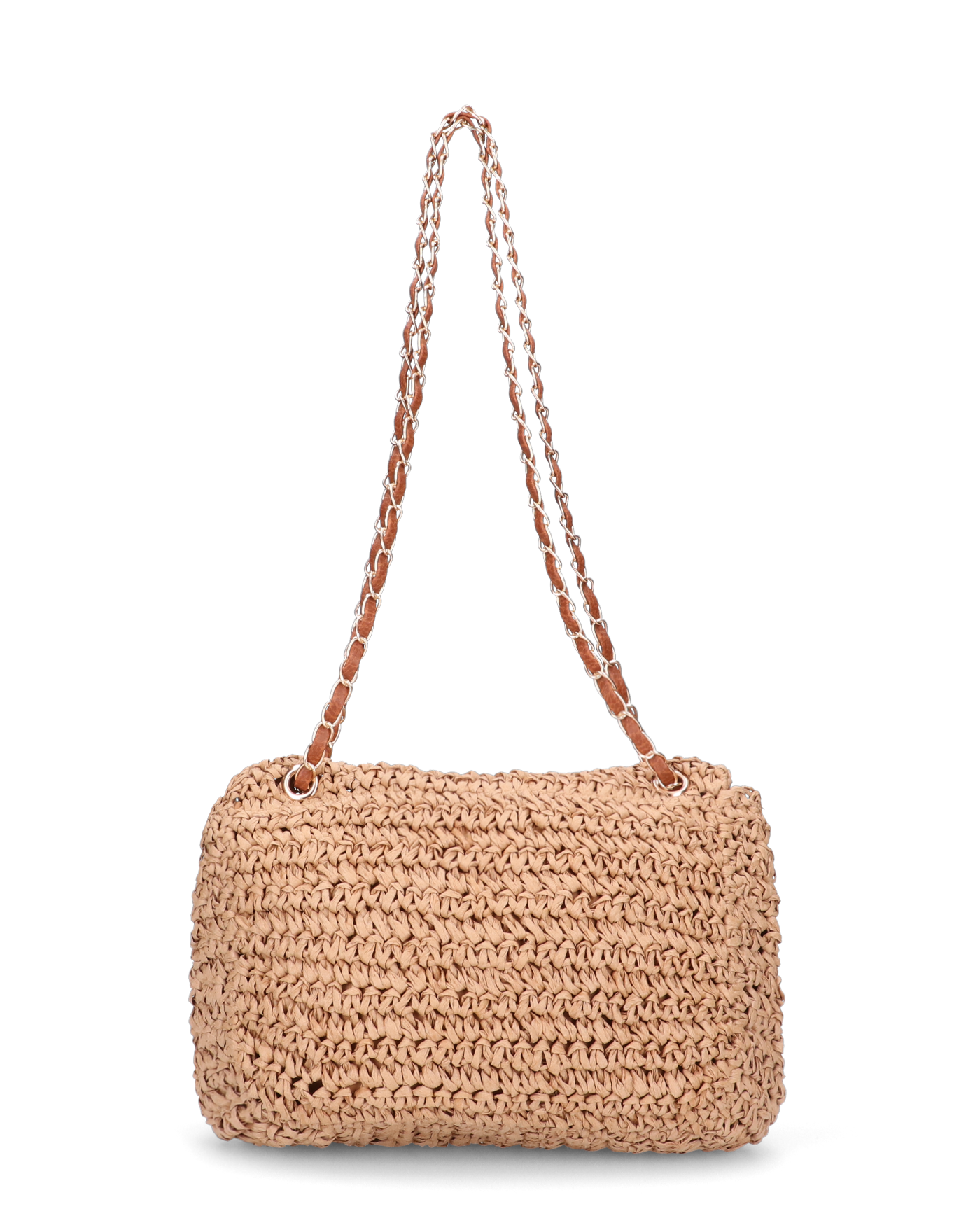 DUA - borsa in paglia intrecciata marroncina
