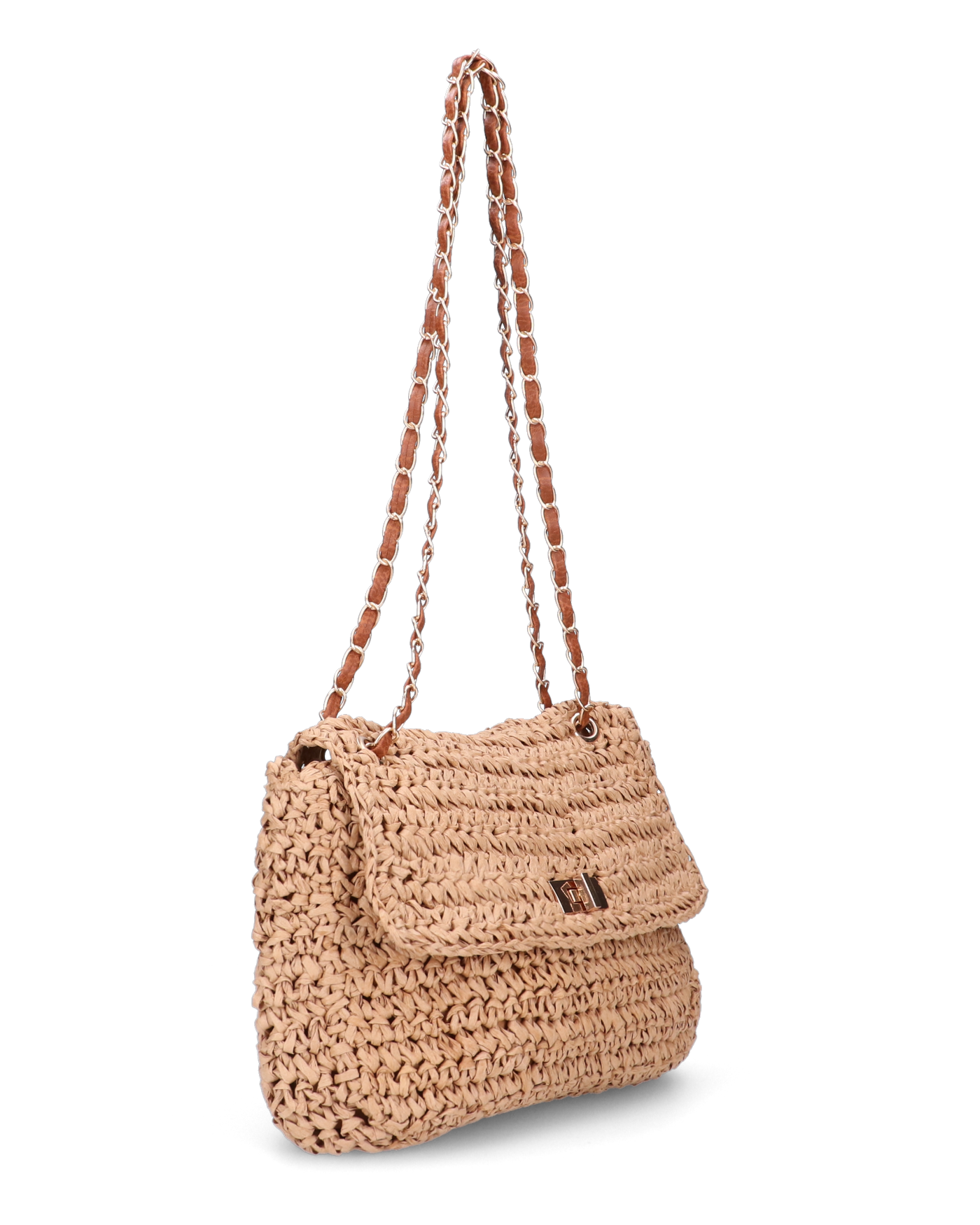 DUA - borsa in paglia intrecciata marroncina