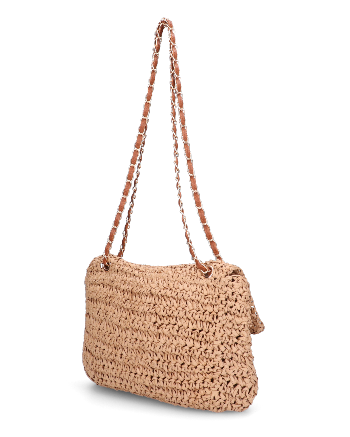 DUA - borsa in paglia intrecciata marroncina