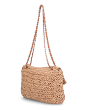 DUA - borsa in paglia intrecciata marroncina