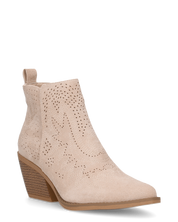 YARYNA - stivaletti beige alla caviglia con dettagli camperos