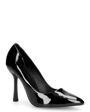 ELOWEN - décolleté in glassy nero con tacco a spillo