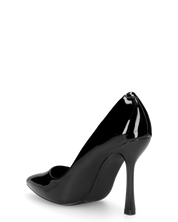 ELOWEN - décolleté in glassy nero con tacco a spillo