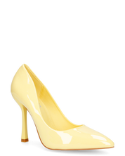 ELOWEN - décolleté in glassy giallo con tacco a spillo