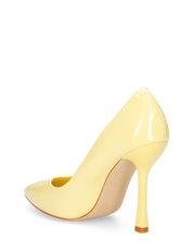 ELOWEN - décolleté in glassy giallo con tacco a spillo