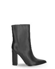 FEDRIKA -  Stivale 2 in 1 in ecopelle nera: da stivale alto a stivaletto con un semplice gesto