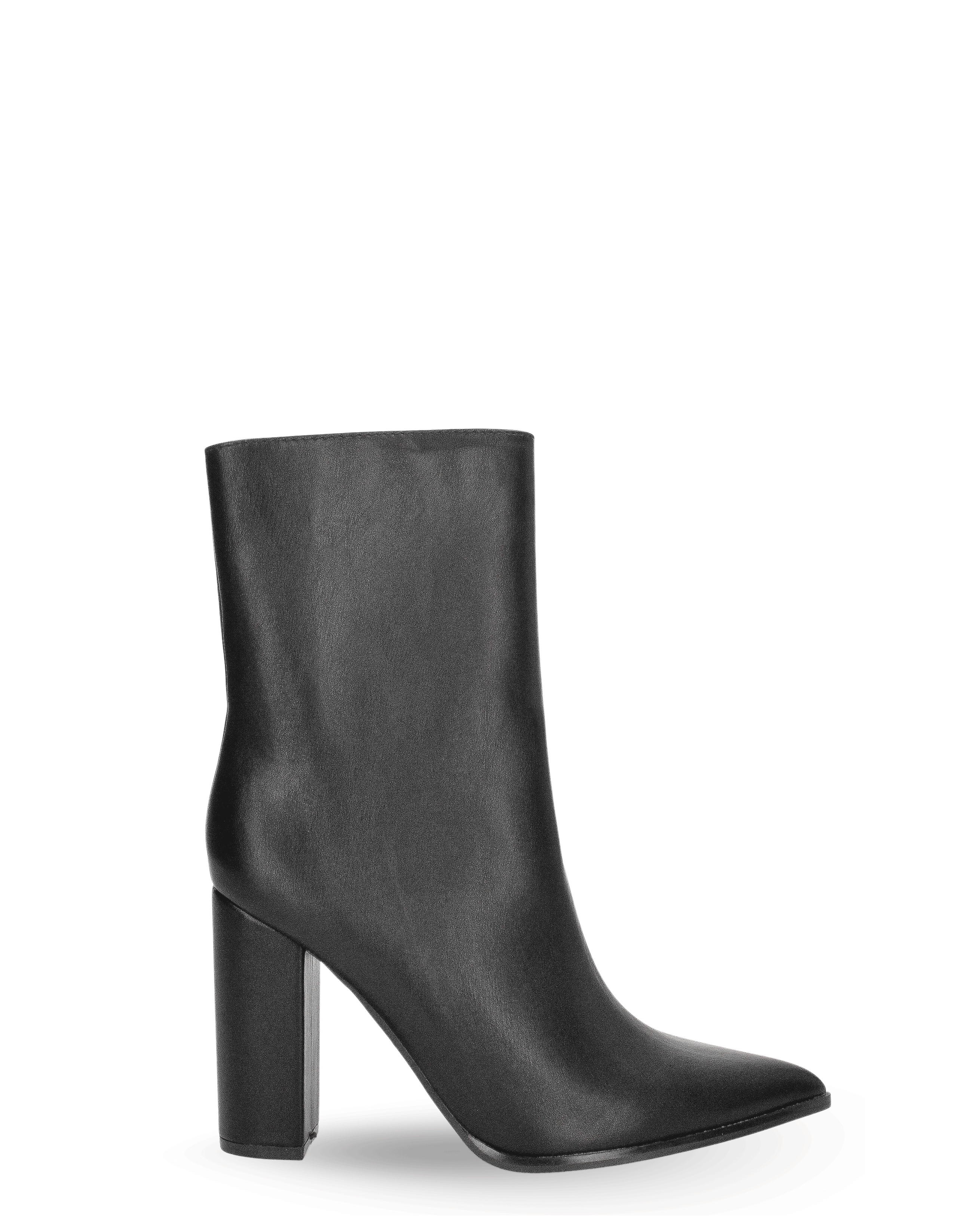 FEDRIKA -  Stivale 2 in 1 in ecopelle nera: da stivale alto a stivaletto con un semplice gesto