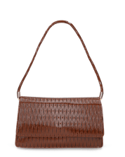 FANCY - borse in glassy marrone con chiusura magnetica