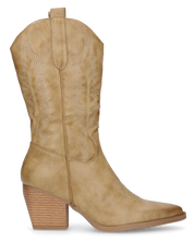 FIONA - camperos khaki in materiale lucido con chiusura zip