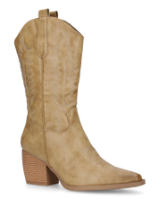 FIONA - camperos khaki in materiale lucido con chiusura zip