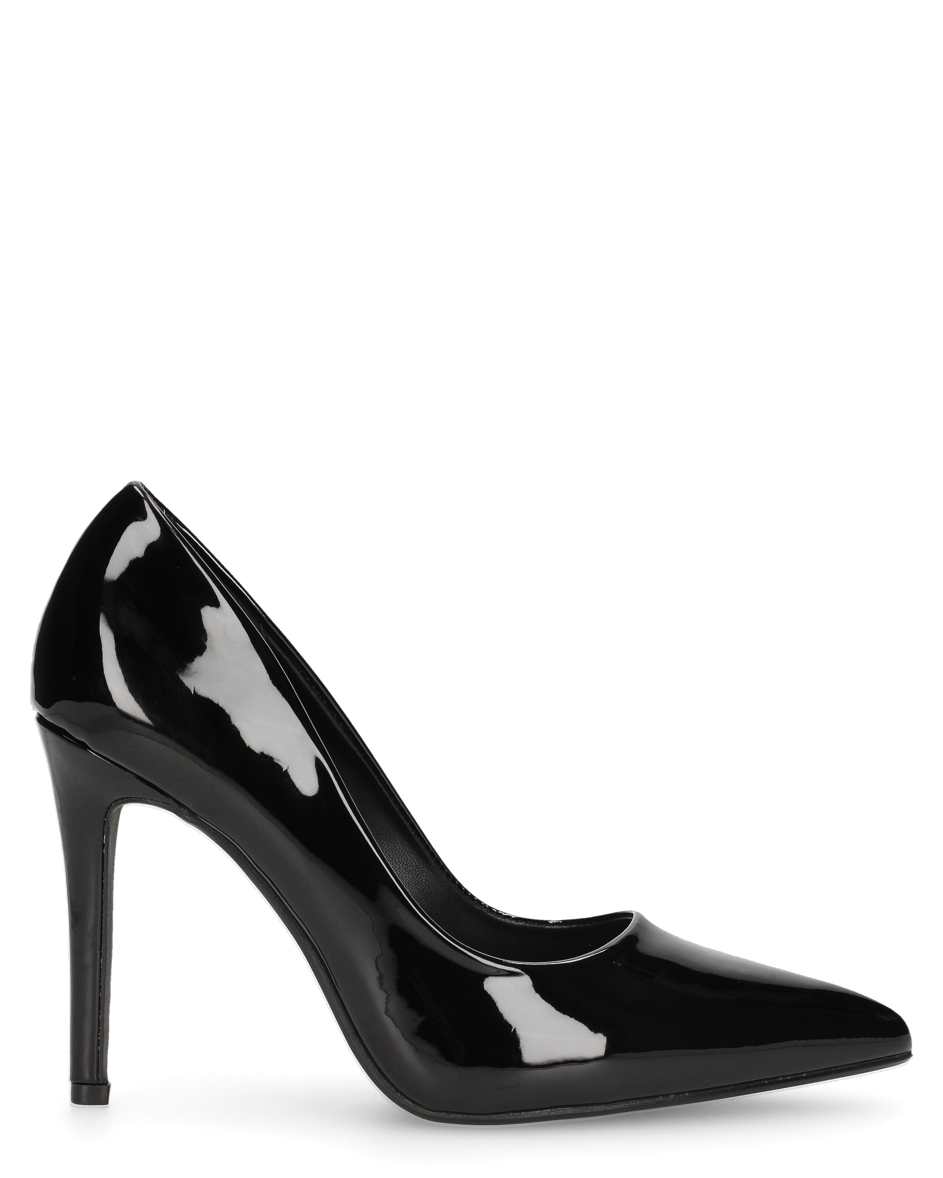 SILJE - décolleté con tacco a spillo in nero lucido