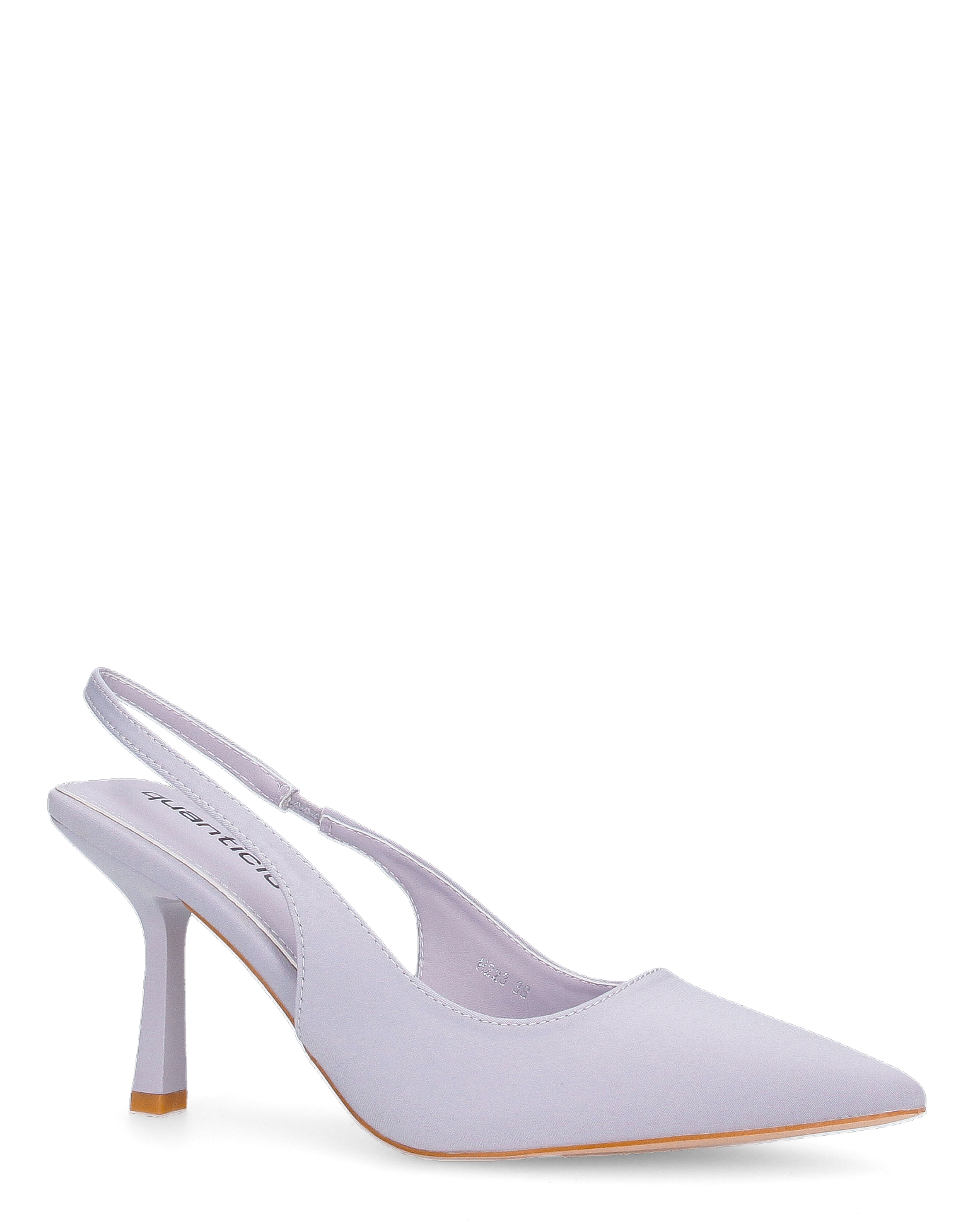 KLARA - Décolleté slingback in lycra lilla con tacco a stiletto