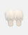 HAMA - pantofole bianche aperte in punta in pelliccia