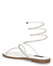 HANNA - sandali flat bianchi con spirale