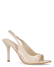 HEDDA - sandali in beige lucido con tacco a spillo