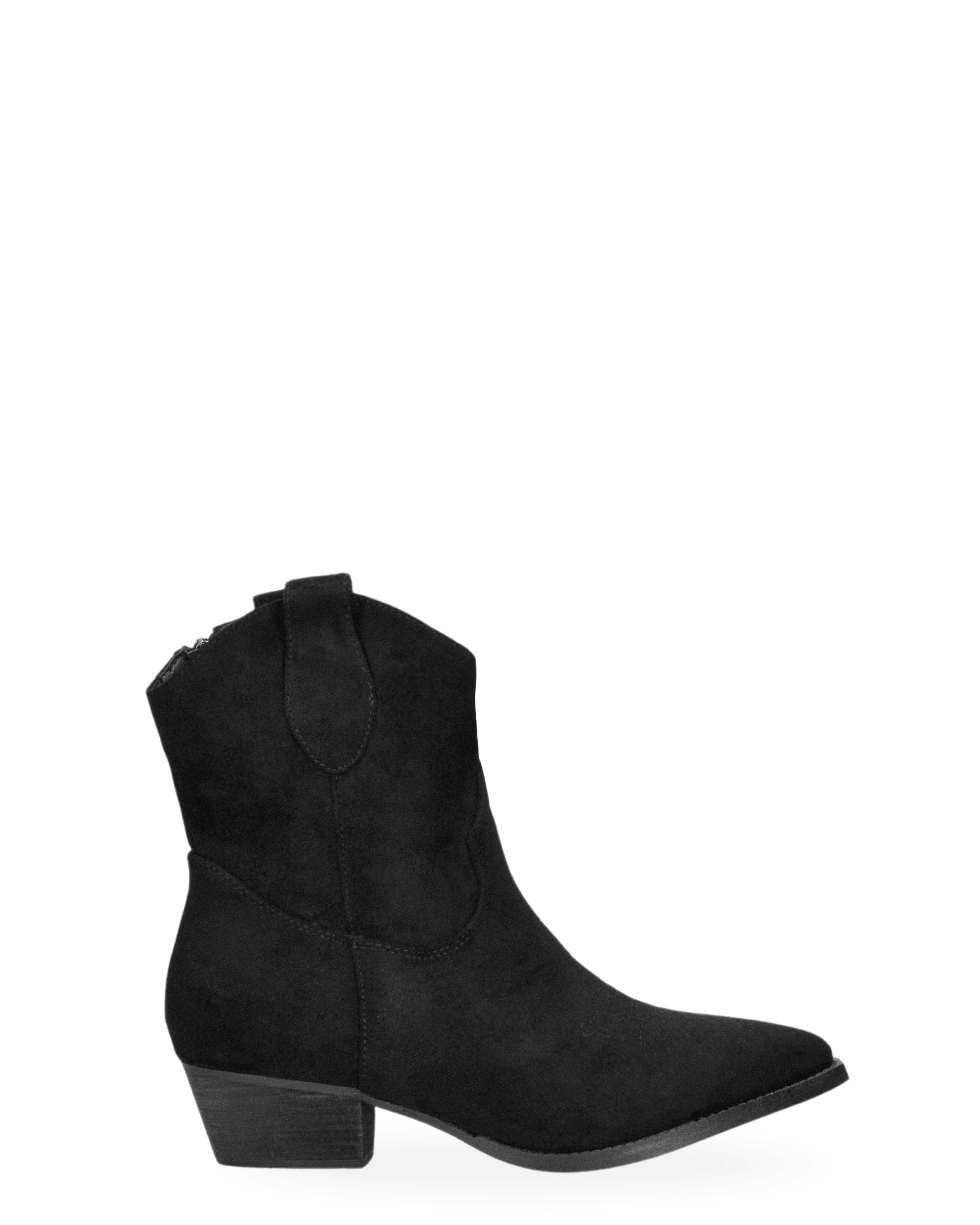 HISMA - Stivale 2 in 1 in camoscio nero in stile camperos