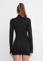TAY - vestito corto con cut out e allacciatura laterale