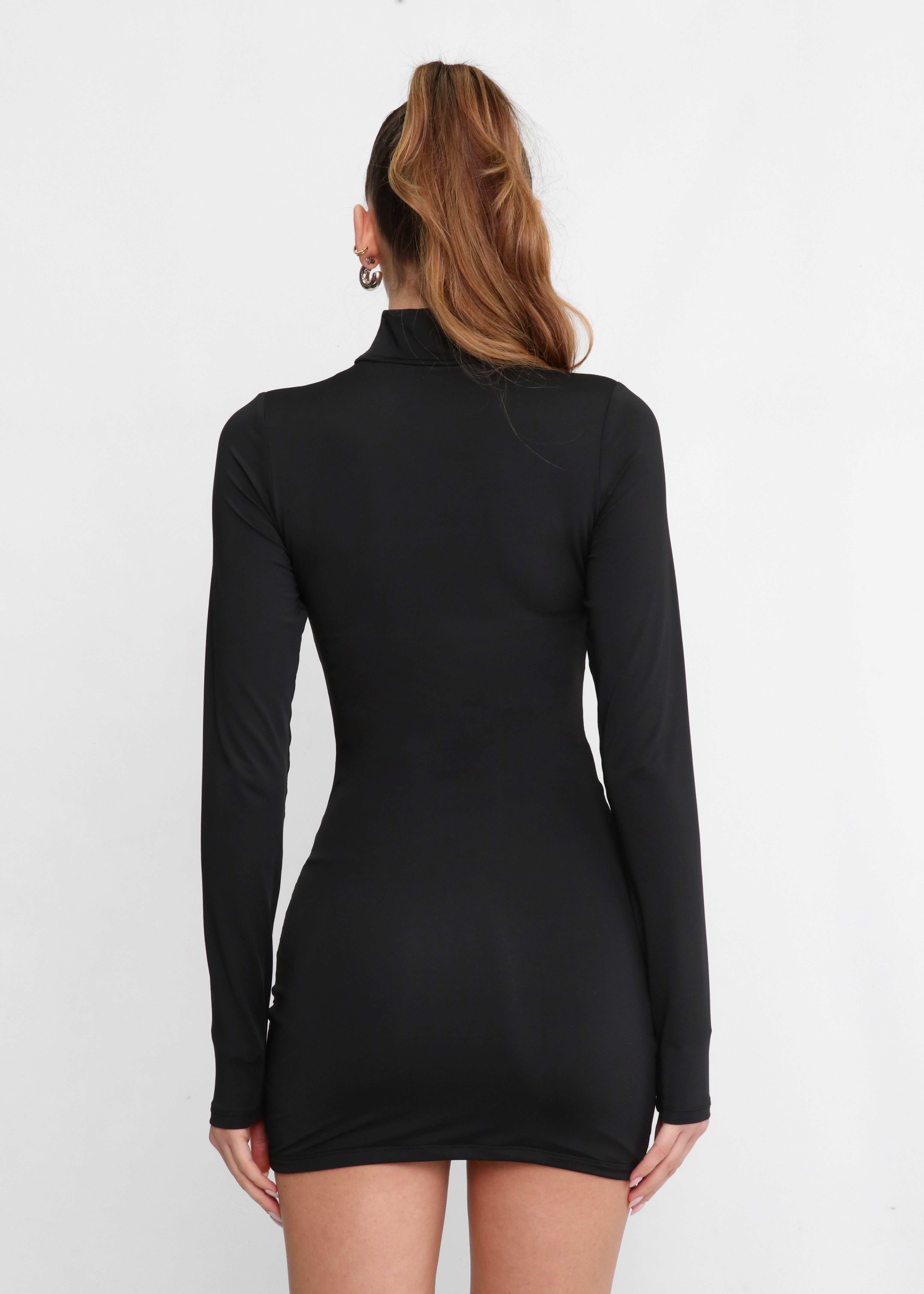 TAY - vestito corto con cut out e allacciatura laterale