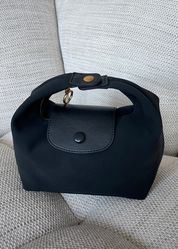 SLOANE - borsa nera 2 in 1 pochette e con manico